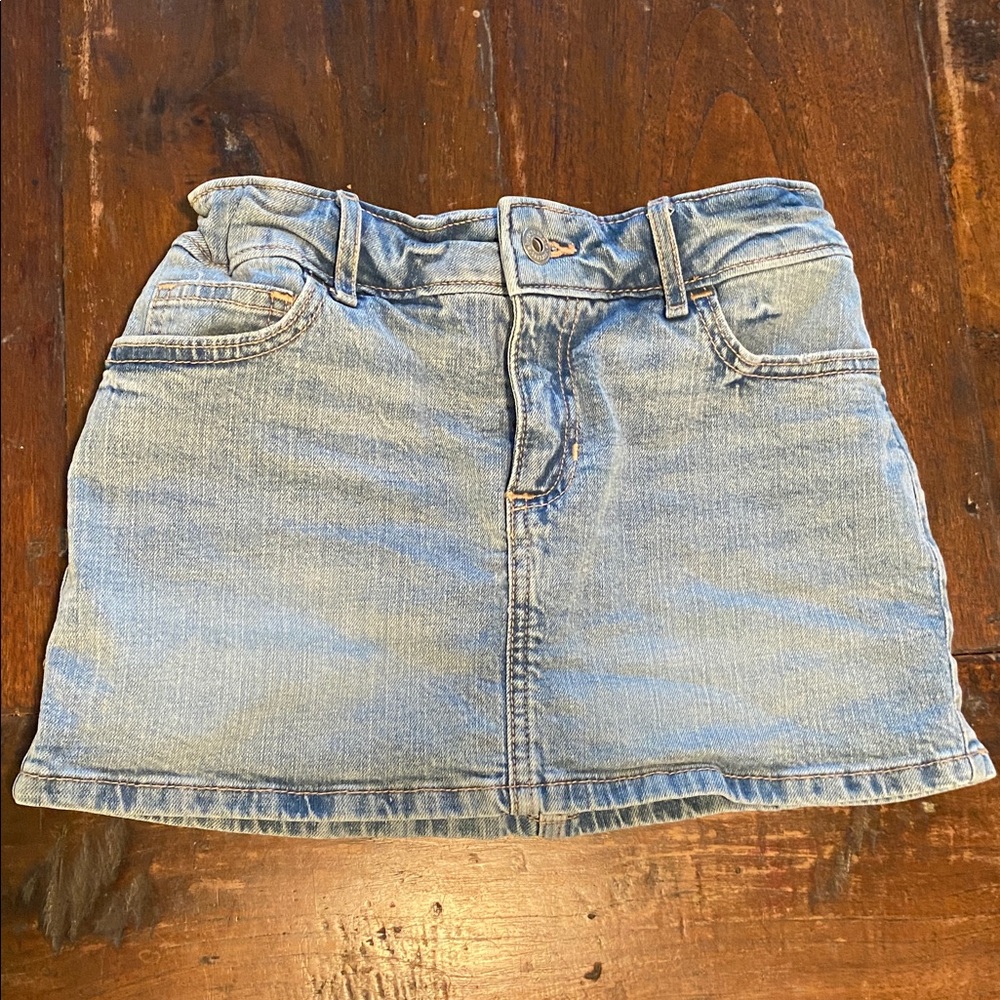 Abercrombie Kids Girls Light Blue Denim Mini Skirt, Size 9/10 Regular